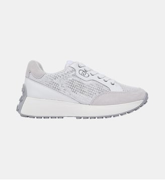 Sneakers en mesh et paillettes - Liu Jo - Blanc