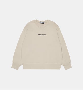 Sweat-shirt col rond avec logo - Dsquared2 - Gris moyen