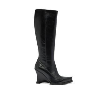 D-Lucette-Bottes hauteur genou en cuir - Diesel - Noir