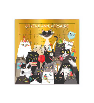 Carte Puzzle Photos Matous - Cartesdart - Multicolore