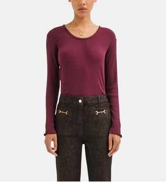 T-shirt dentelle en coton et modal - BELINA Pablo