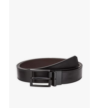 Ceinture réversible en cuir - Agnès b. - Noir