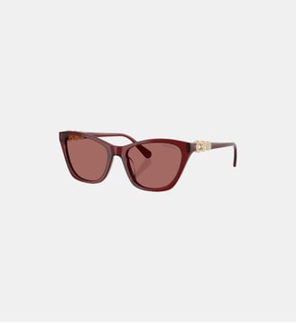 Lunettes de soleil Œil de chat SK6068U - Swarovski - Lie de vin transparent