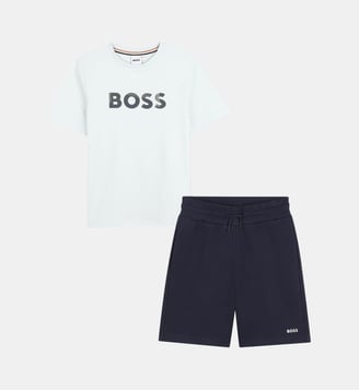 Ensemble t-shirt et short - BOSS Kidswear - Sprout green