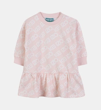 Robe imprimé en molleton - Kenzo Kids - Pale blush