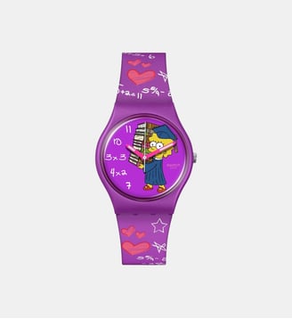 Montre The simpsons Violet SO28Z118 - Swatch - Violet