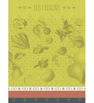 Torchon La beauté du zeste - Le Jacquard Francais - Yuzu