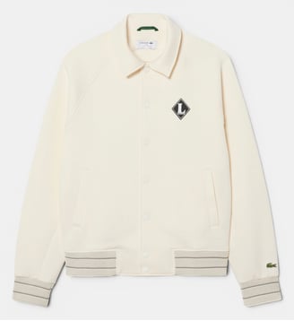Veste fabriquée en France badge rétro - Lacoste - Blanc