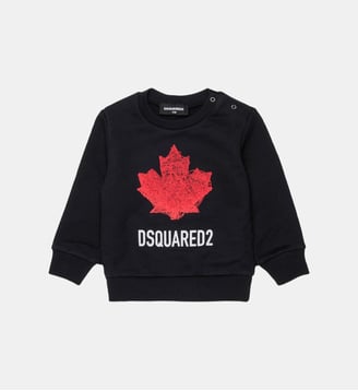 Sweat-shirt à col rond avec logo - Dsquared2 - Noir