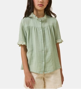 Chemise  en gaze - Coton biologique - Cyrillus - Amande