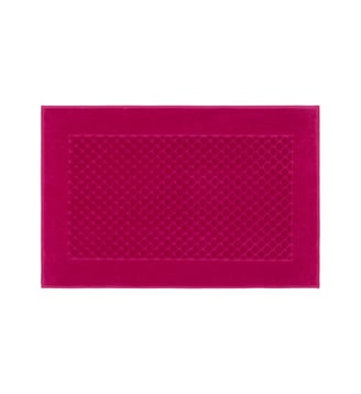 Tapis de bain  en coton - Yves Delorme - Fushia