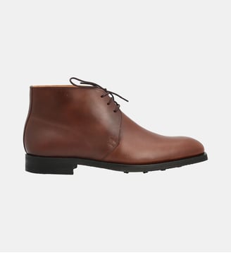 Bottine ayr r - cuir lisse - Bowen - Marron foncé