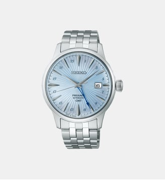 Montre automatique Presage Bleu SSK037J1 - Seiko - Argenté
