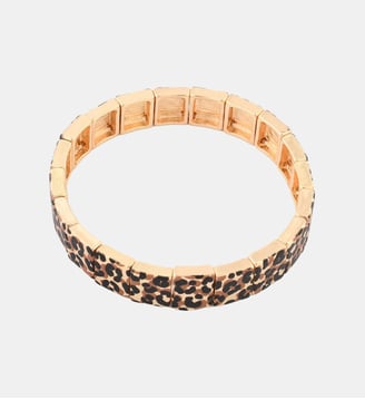Bracelet Balagane imprimé léopard - Balaboosté - Marron