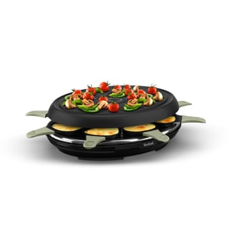 Raclette RE31E810 eco 8 coupelles noir - Tefal - Noir