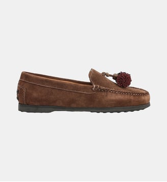 Mocassin ithaca - cuir velours - Fairmount - Marron foncé