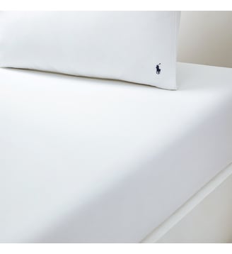 Drap housse en percale de coton Ralph Lauren Home