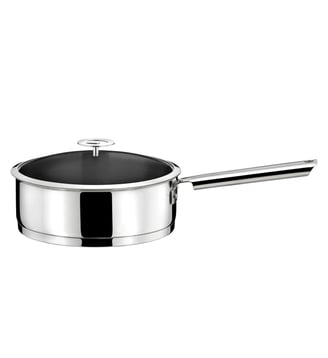 Elysée - Sauteuse 24cm inox revêtue avec couvercle universel - Cuisinox - Inox