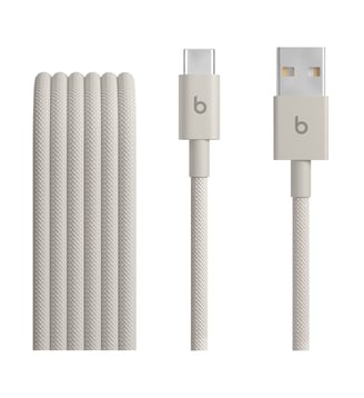 Câble de charge tissé USB-A vers USB-C 1M50 Gris éclair - Beats - Gris