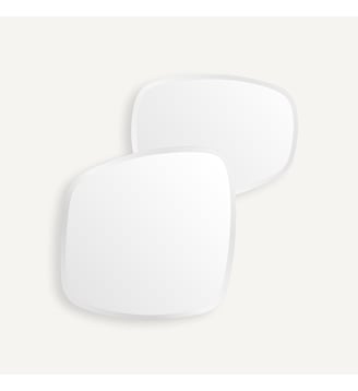 Miroir asymétrique double, hauteur 67,8 cm - AM.PM - Noyer