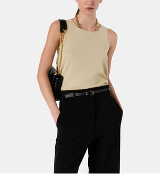 Top en microfibre doré - LUANA - Gerard Darel - Moutarde