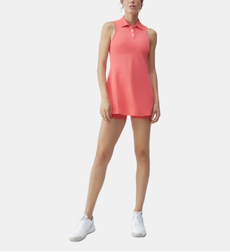 Robe de sport Tennis RETRO - Born Living Yoga - Corail coucher de soleil