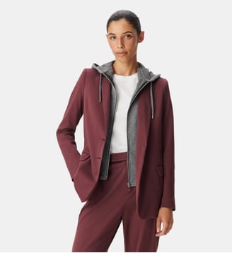 Veste de tailleur en maille parementure Ikks