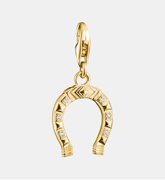 Charm fer à cheval avec zirconia blanc - Thomas Sabo - Or