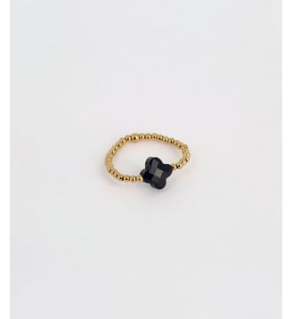 Bague Velasquez  en Acier doré - Zag Bijoux - Doré et noir