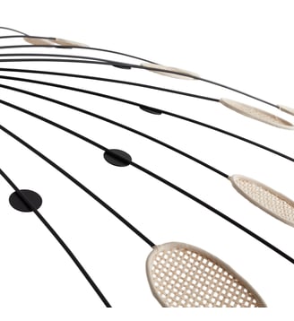 Suspension métal acier et cannage Ø138 cm La Redoute Interieurs