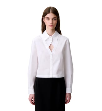 Chemise popeline coton - Claudie Pierlot - Blanc