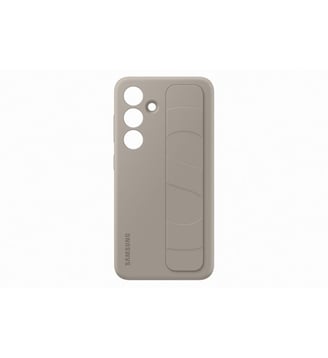 Coque Samsung S24 sillicone lanière taupe - Samsung - Gris