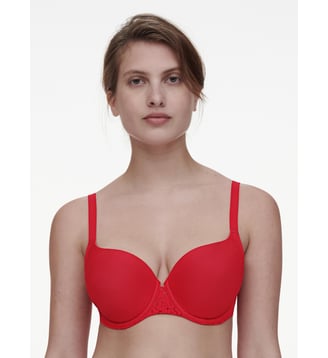 Soutien-gorge coques emboîtant maille douce - Chantelle - Coquelicot