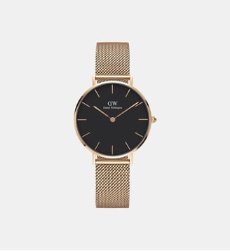 Montre Petite Noir DW00100161 - Daniel Wellington - Doré rosé