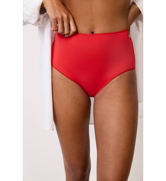 Culotte taille haute Les Invisibles rouge Maison Lejaby