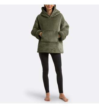 Plaid sweat polaire taille S/M - So'Home - Kaki