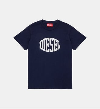 T-shirt avec logo frontal - Diesel Kids - Bleu
