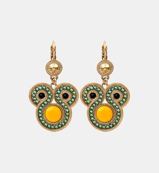 Boucles d'oreilles dormeuses   - Circus - Satellite - Vert