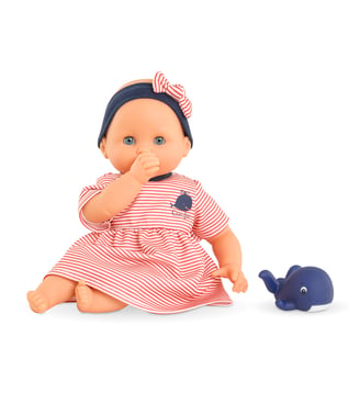 Poupon Bébé Bain Calypso - Baleine - Corolle - Multicolore