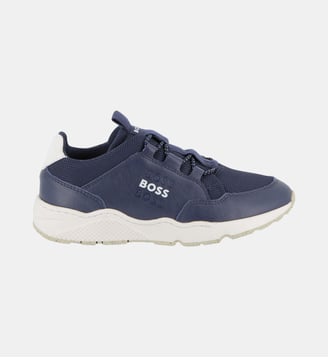 Basket à lacets - BOSS Kidswear - Bleu cargo