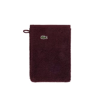 Gant de toilette  en coton - Lacoste Home - Bordeaux