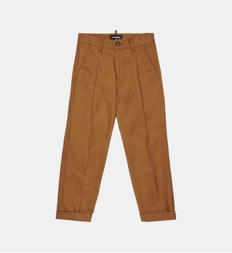 Pantalon chino uni - Dsquared2 - Brun de l'argousier