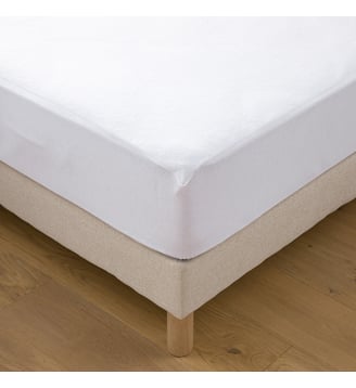 Protège-matelas, molleton absorbant antiacarien, imperméable - La Redoute Interieurs - Blanc clair