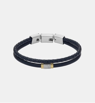 Bracelet All Stacked Up - Fossil - Noir
