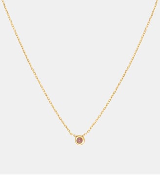 Collier doré rhodochrosite - tiny - Caroline Najman - Rose