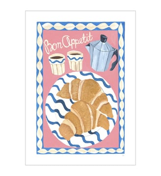 Poster Violets Print House - Bon Appetit - Poster & Frame - Multicolore