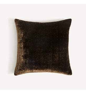 Coussin en panne de velours - AM.PM - Brun