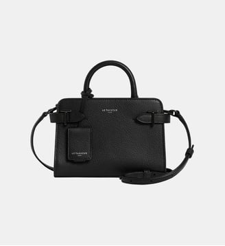 Mini sac cabas Emilie cuir grainé - Le Tanneur - Noir
