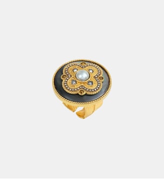 Bague large ajustable   - Positano - Satellite - Gris