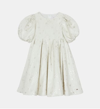 Robe -  col rond jacquard étoiles - Tartine Et Chocolat - Écru
